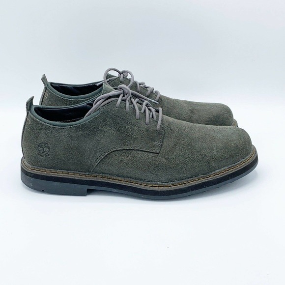 Timberland Squall Canyon PT Oxford Shoes Green Suede - Picture 2 of 12